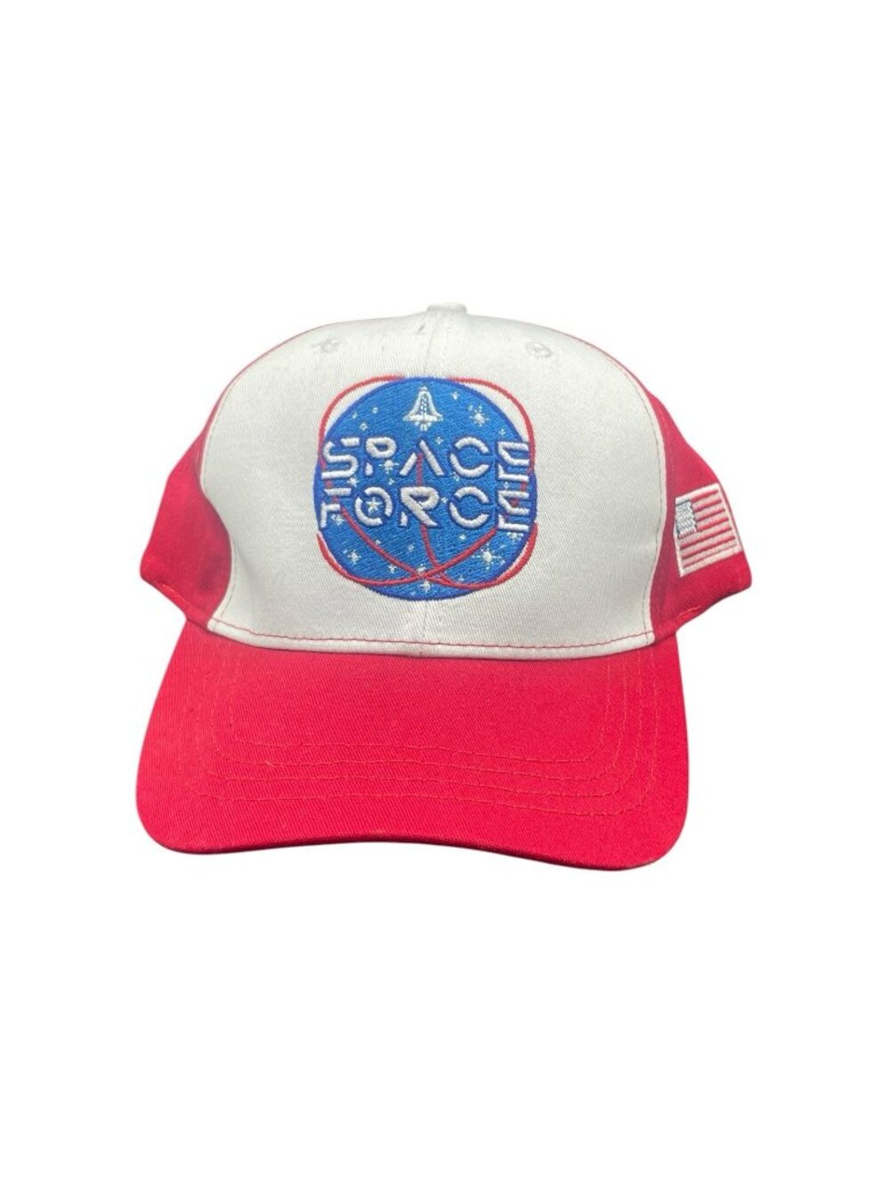 Cali-Fame Official Donald Trump Space Force MAGA Snapback Hat Red White